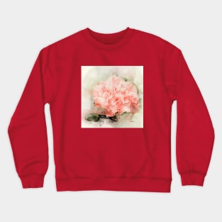 watercolor carnation Crewneck Sweatshirt